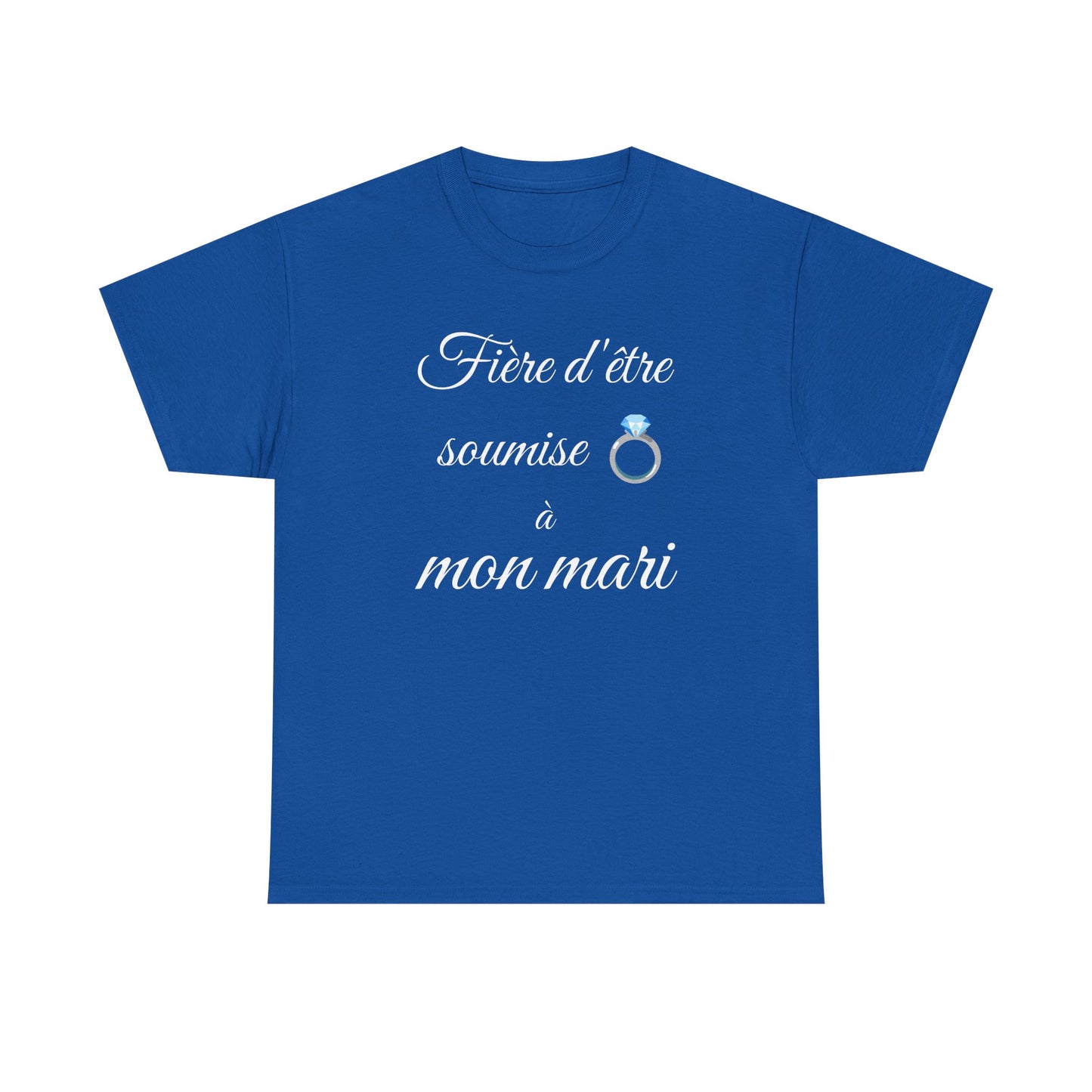 T-shirt Femme “Fière d’être soumise à mon mari”